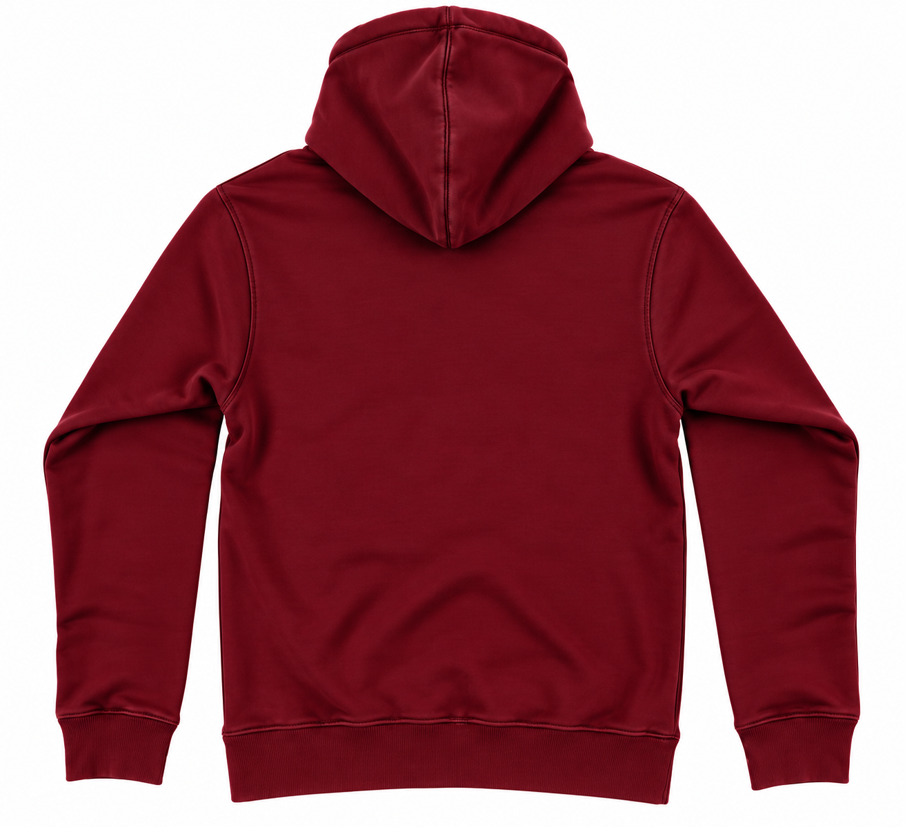 Mr. Rags Maroon Hoodie with White Logo