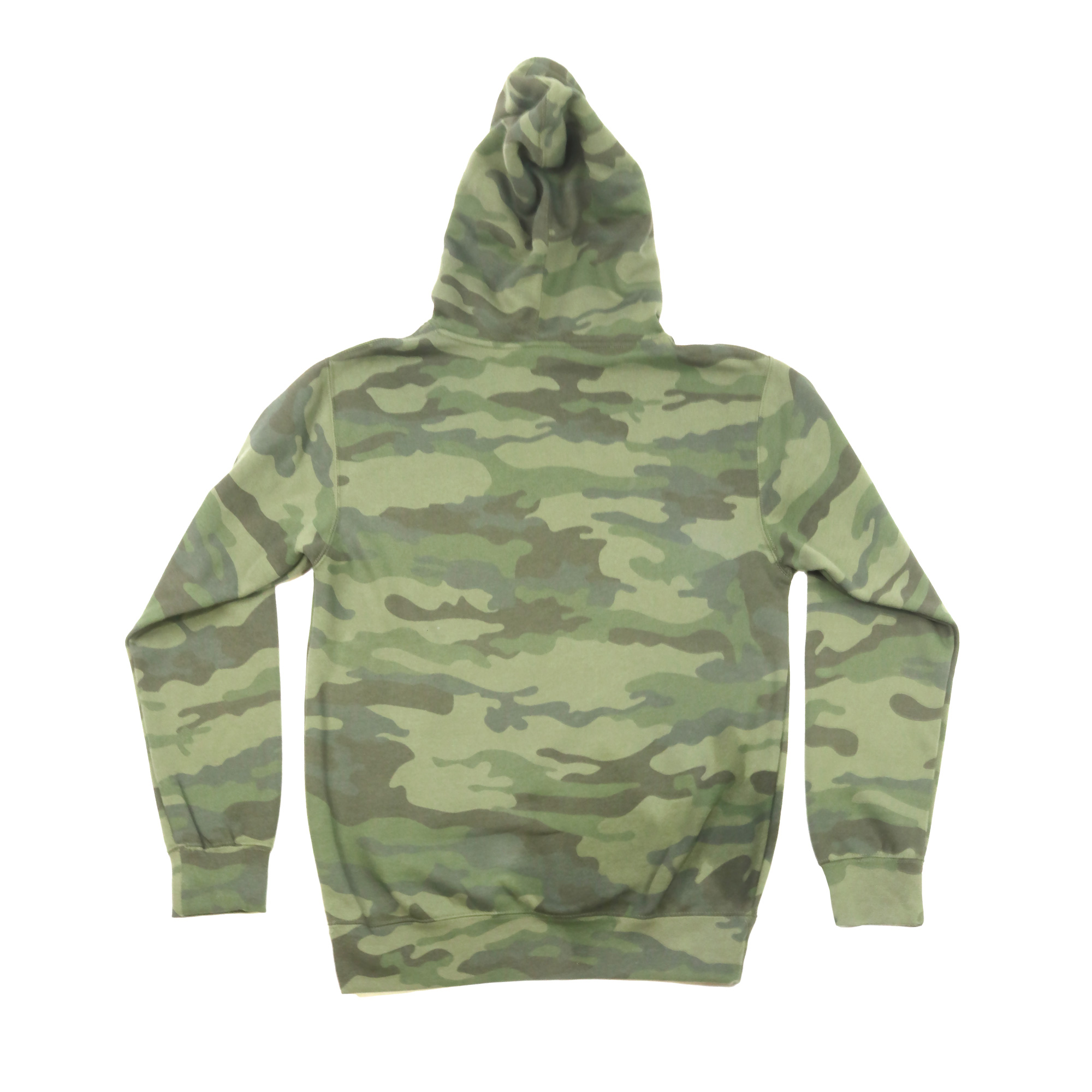 Mr. Rags Gold on Camo Hoodie