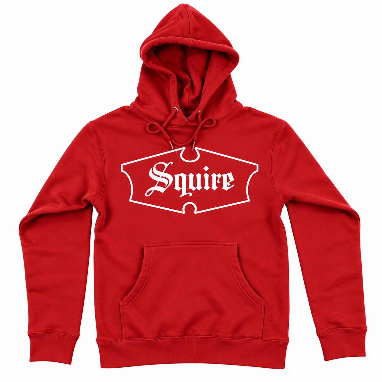 Squire Gothic White on Red